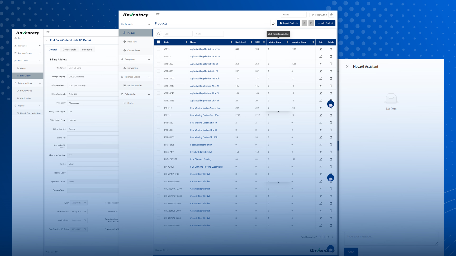 Nische Inventory Management System